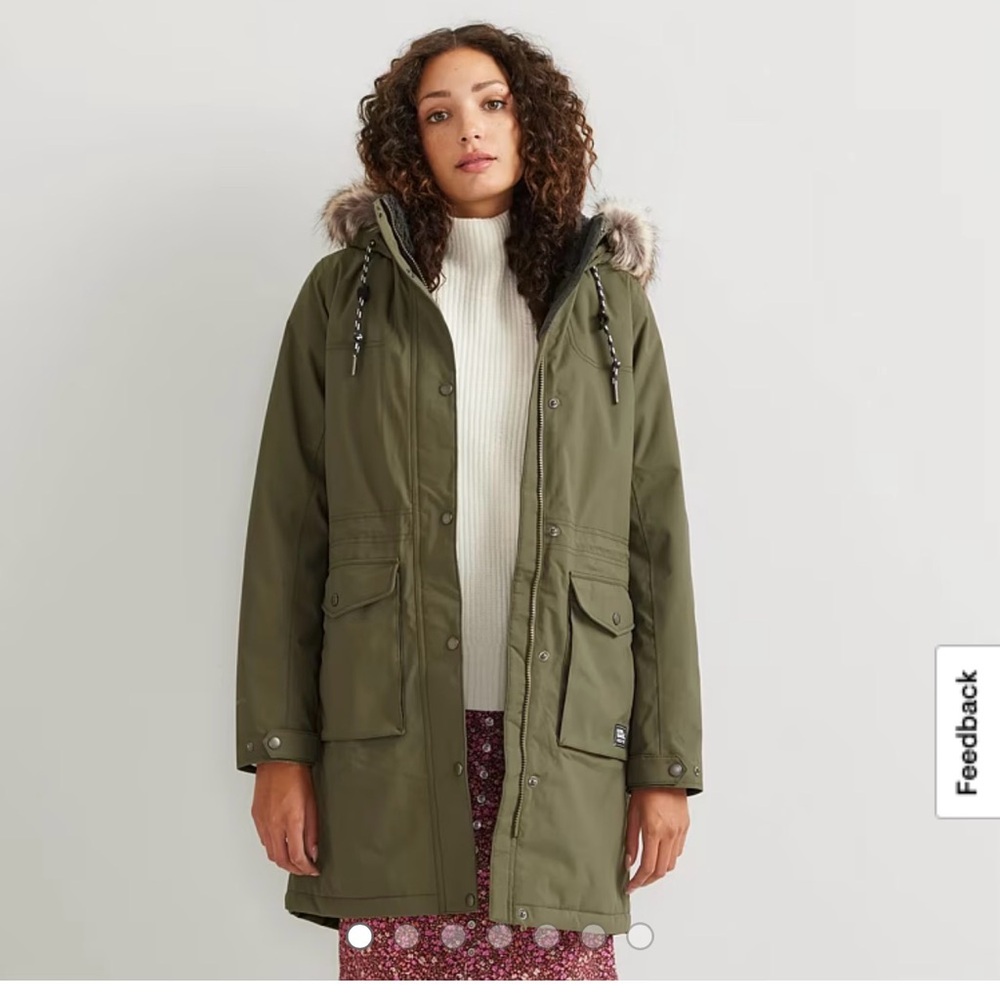 Eddie Bauer Women's Green Winter Coat